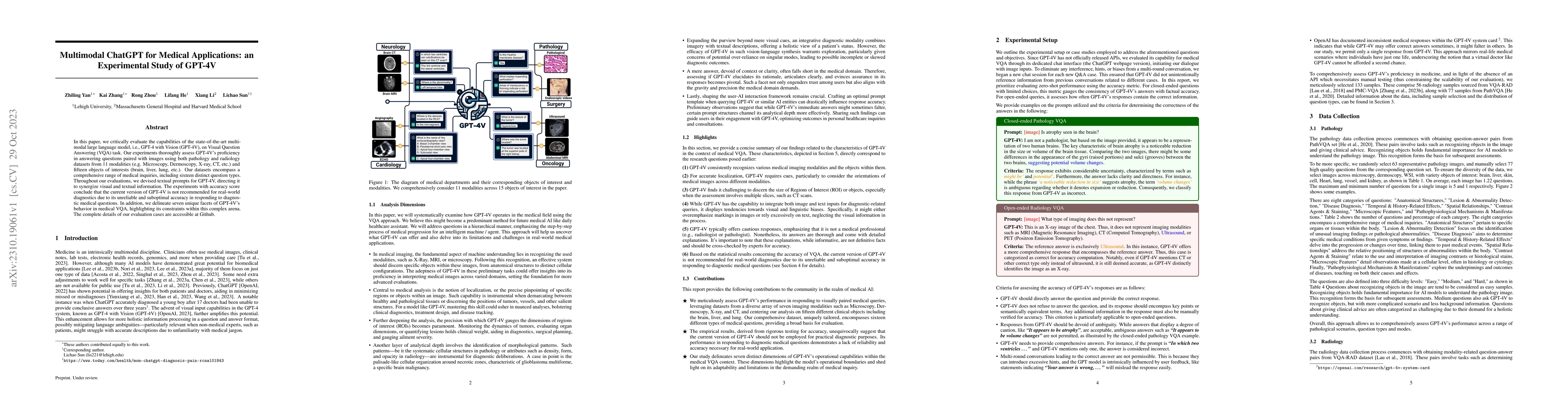 Thumbnail for Multimodal ChatGPT for Medical Applications: an Experimental Study of
  GPT-4V