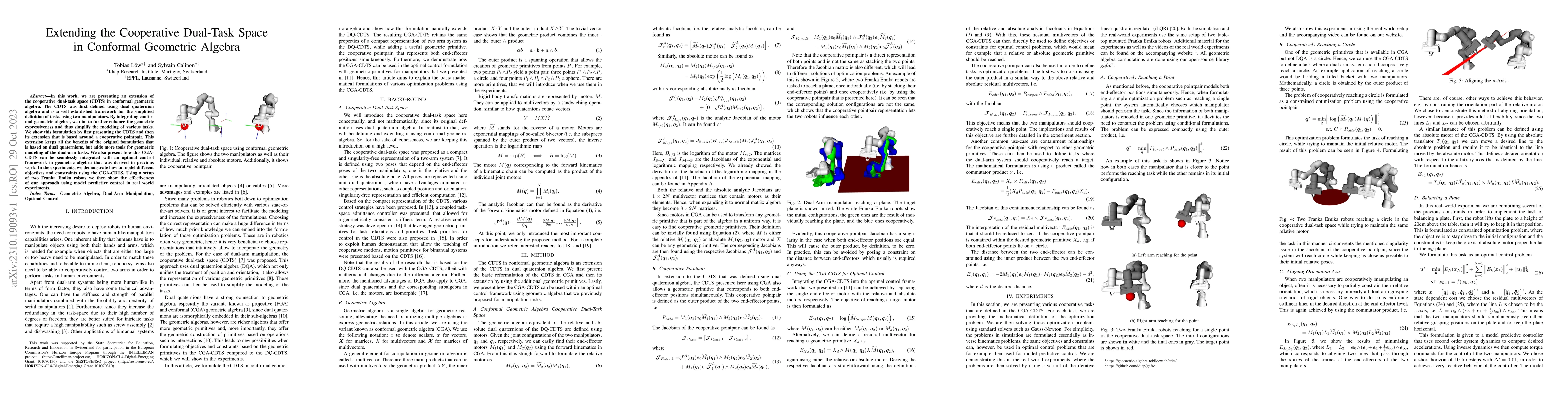 Thumbnail for Extending the Cooperative Dual-Task Space in Conformal Geometric Algebra