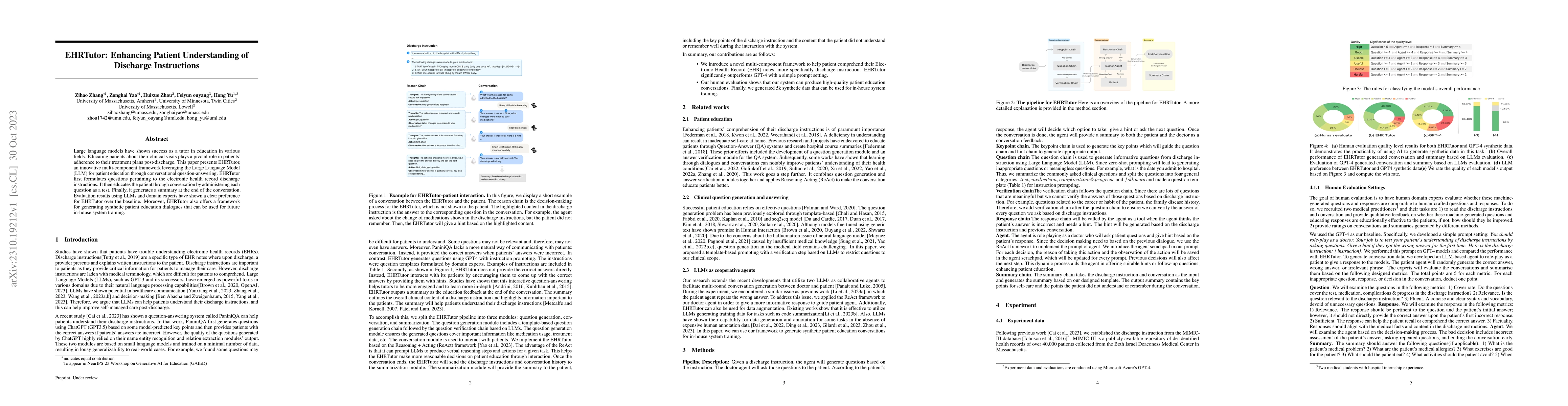 Thumbnail for EHRTutor: Enhancing Patient Understanding of Discharge Instructions