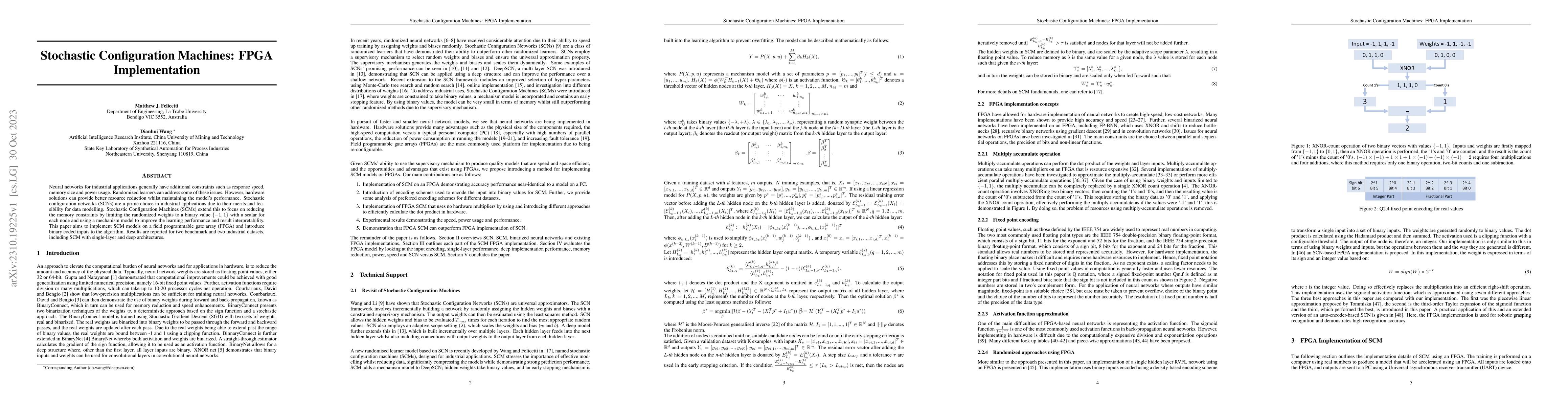 Thumbnail for Stochastic Configuration Machines: FPGA Implementation