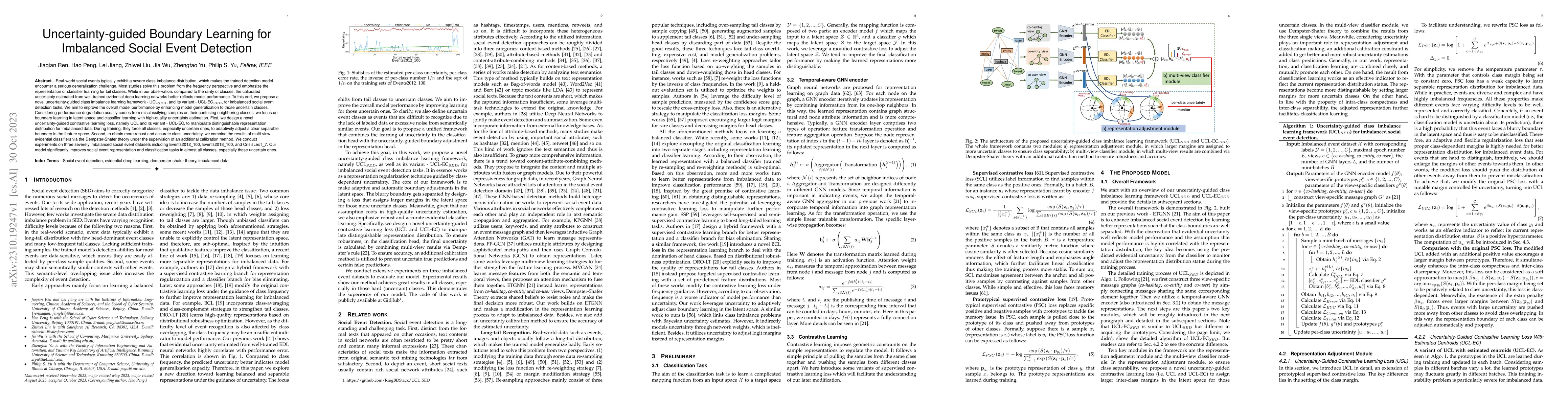 Thumbnail for Uncertainty-guided Boundary Learning for Imbalanced Social Event
  Detection