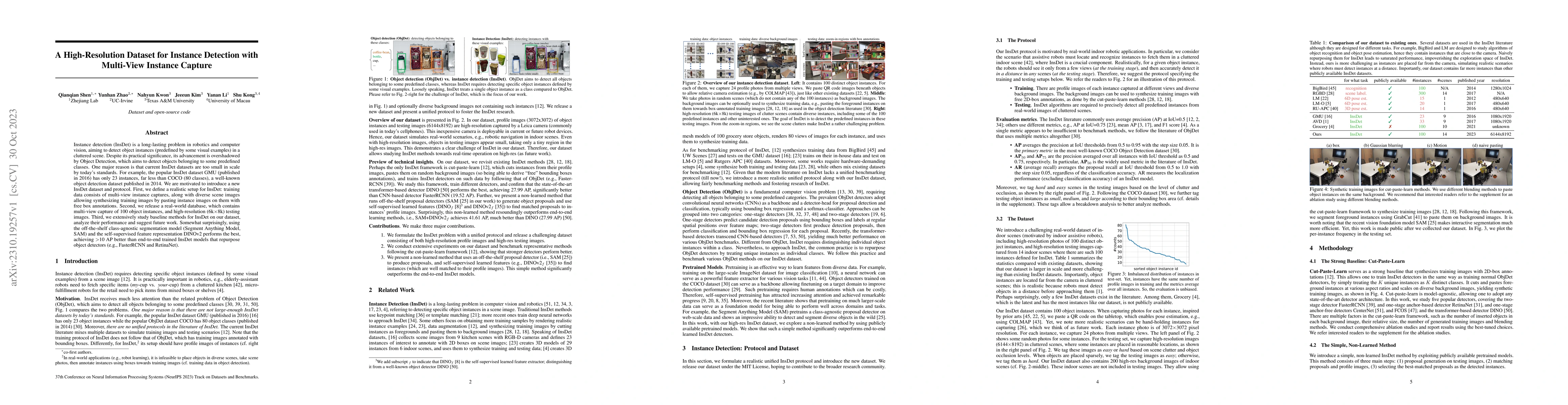 Thumbnail for A High-Resolution Dataset for Instance Detection with Multi-View
  Instance Capture