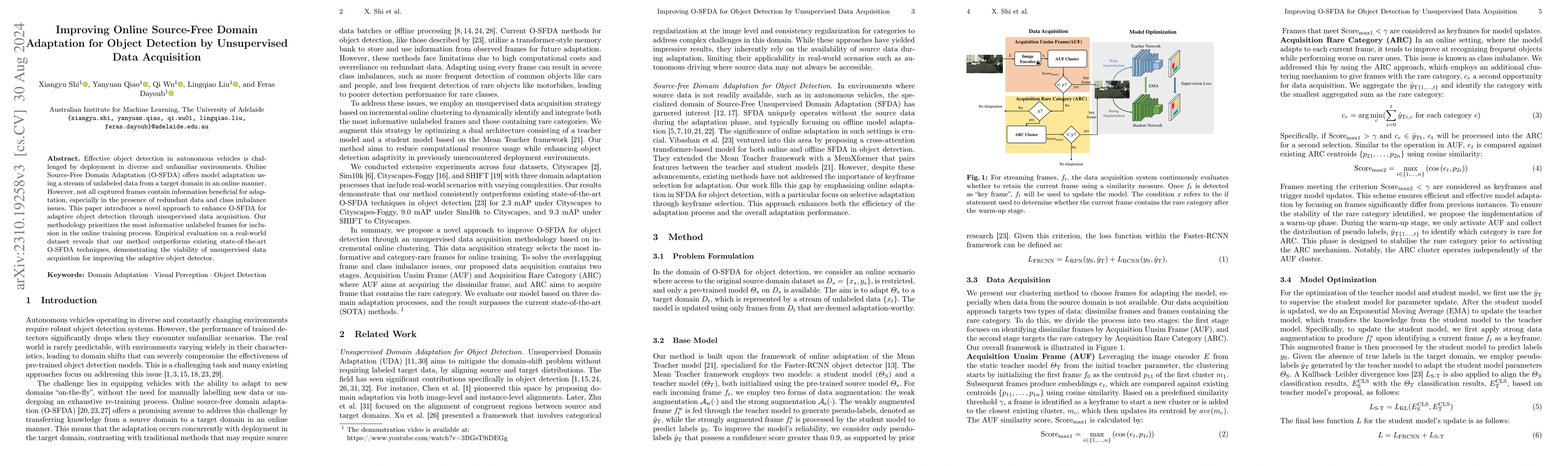 Thumbnail for Improving Online Source-free Domain Adaptation for Object Detection by
  Unsupervised Data Acquisition