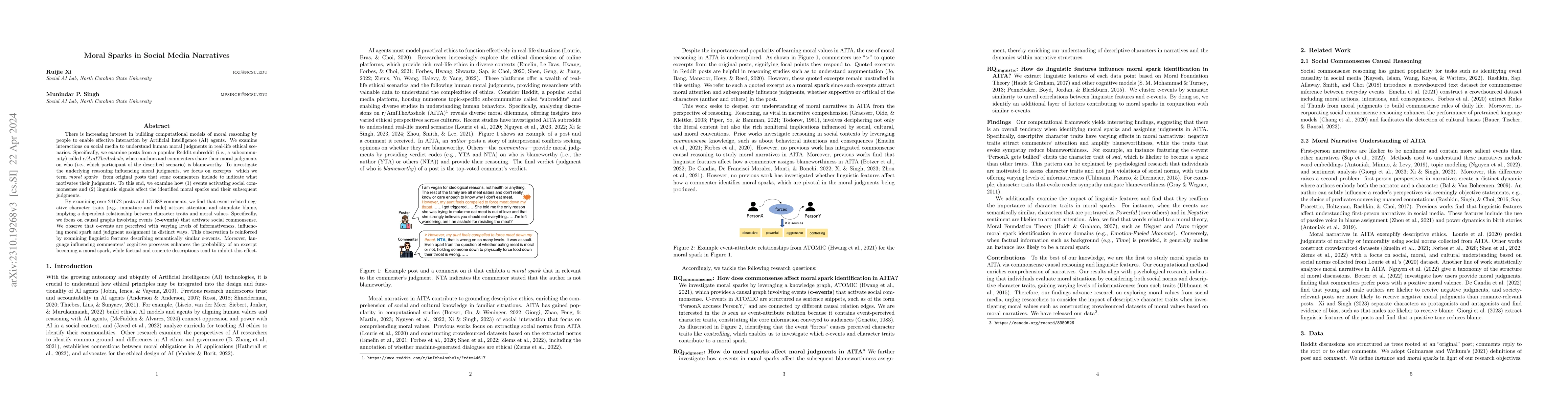 Thumbnail for Moral Sparks in Social Media Narratives