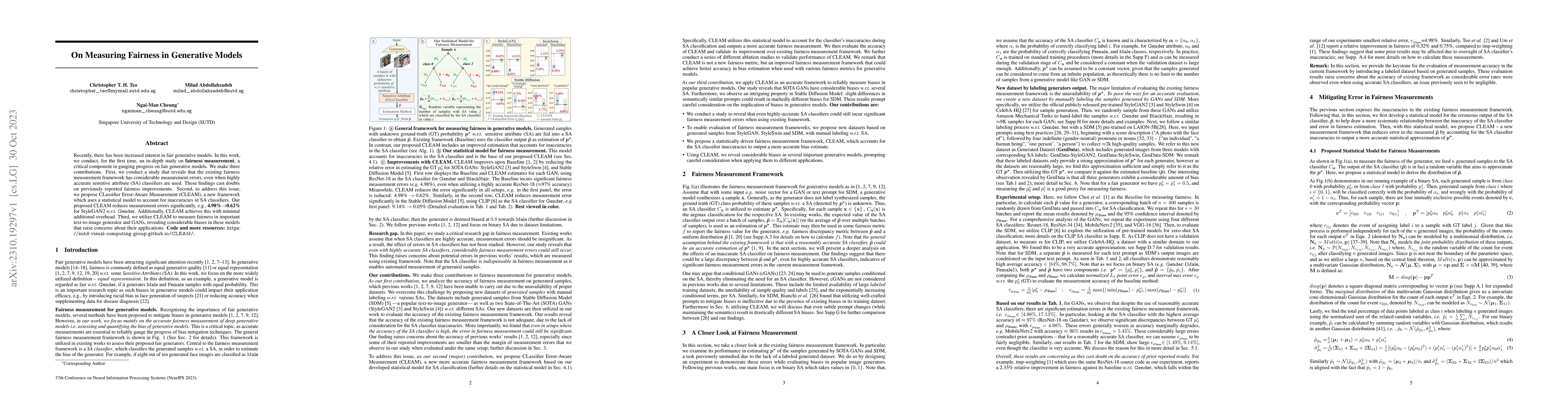 Thumbnail for On Measuring Fairness in Generative Models