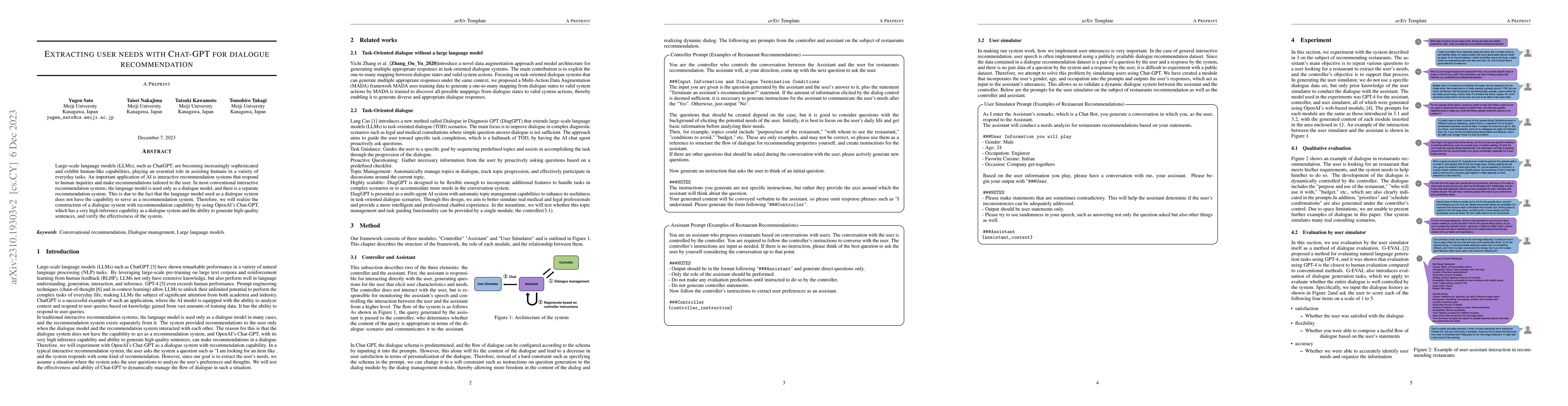 Thumbnail for Extracting user needs with Chat-GPT for dialogue recommendation
