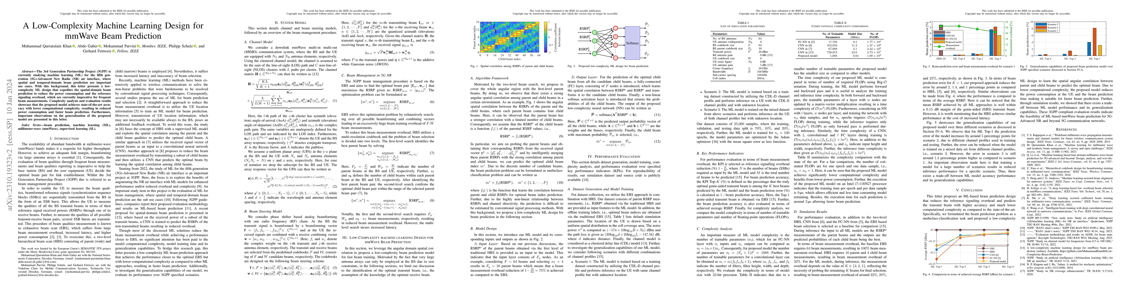 Thumbnail for A Low-Complexity Machine Learning Design for mmWave Beam Prediction