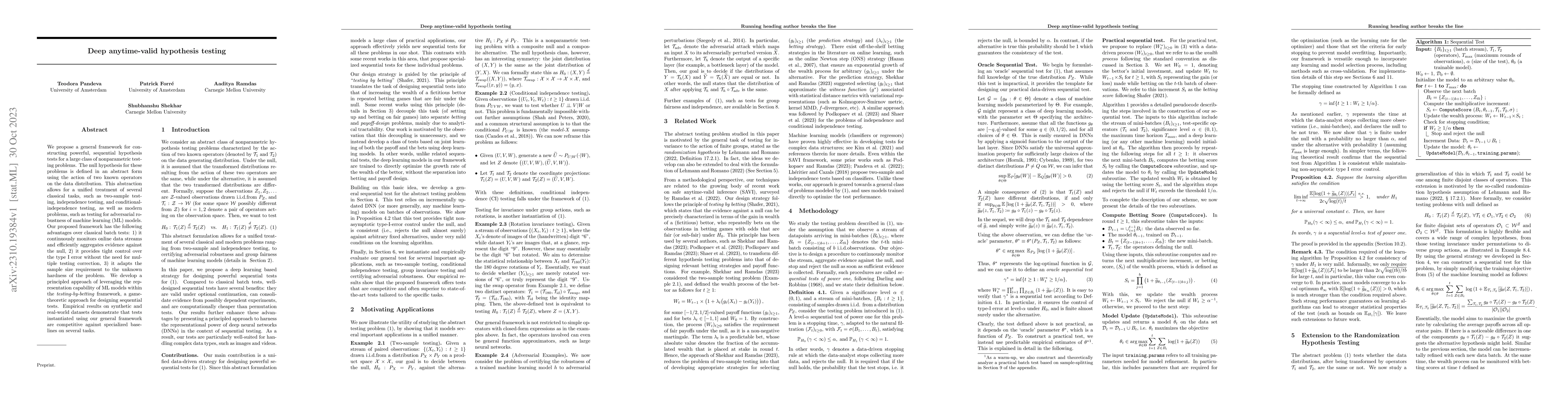 Thumbnail for Deep anytime-valid hypothesis testing