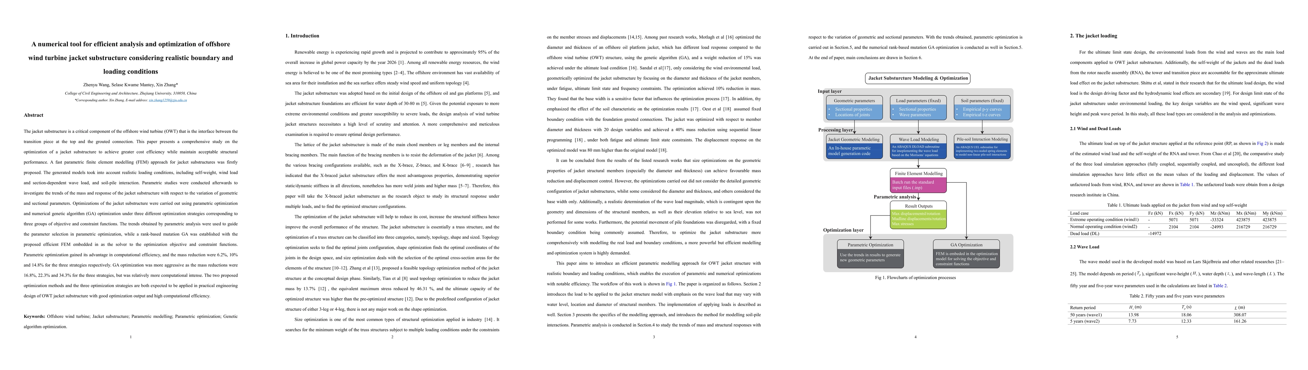 Thumbnail for A numerical tool for efficient analysis and optimization of offshore
  wind turbine jacket substructure considering realistic boundary and loading
  conditions