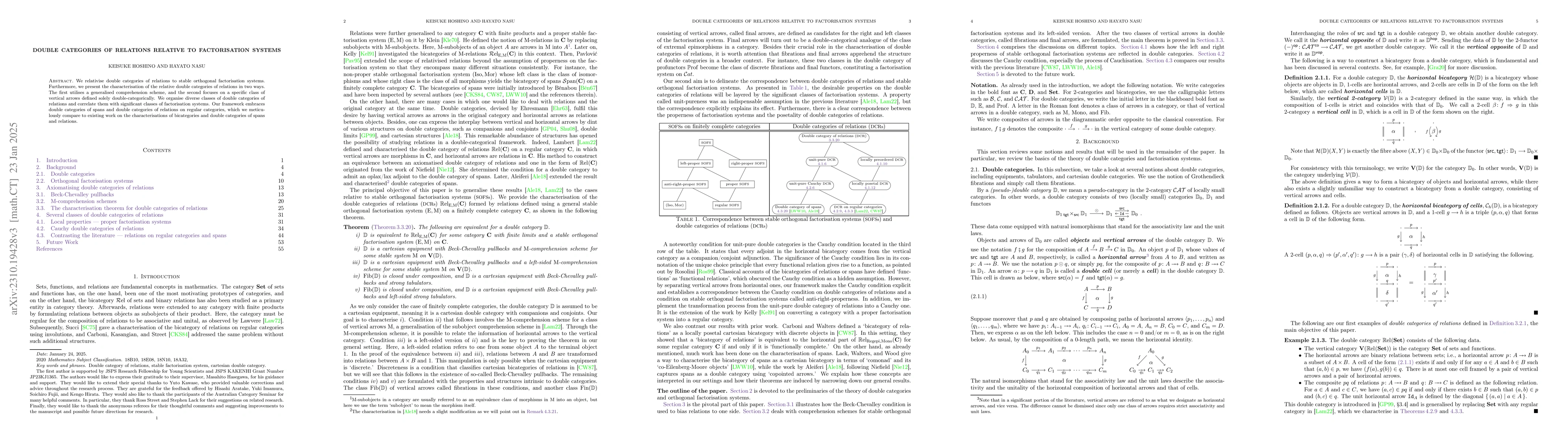 Thumbnail for Double categories of relations relative to factorisation systems
