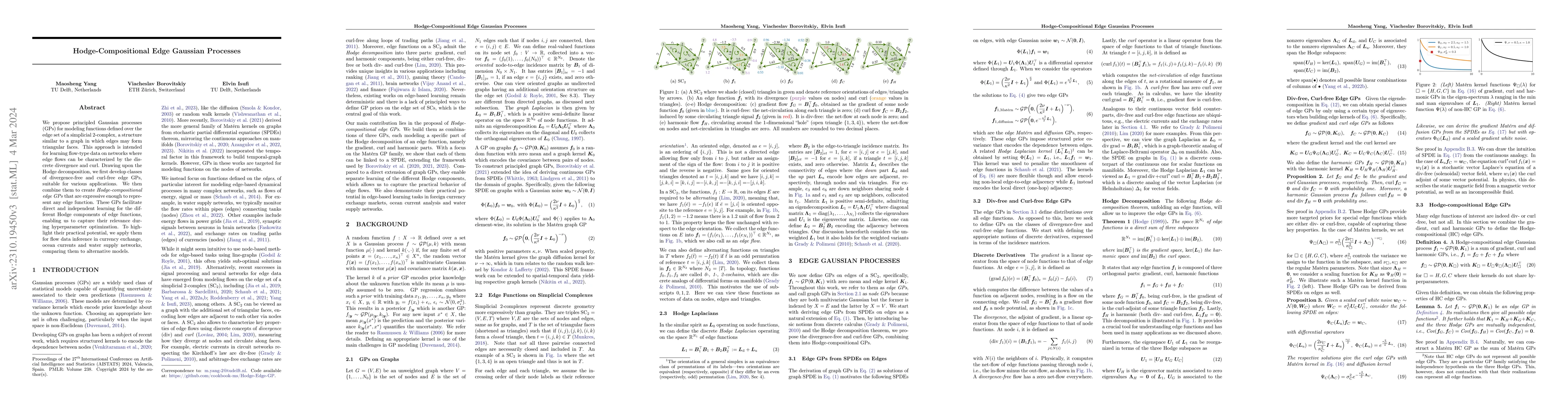 Thumbnail for Hodge-Compositional Edge Gaussian Processes