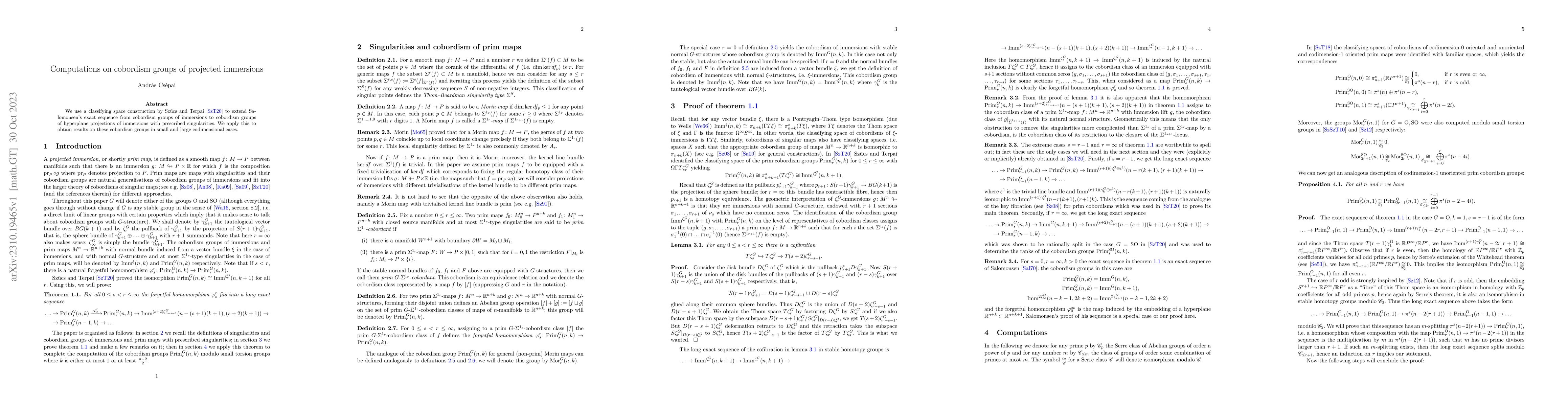 Thumbnail for Computations on cobordism groups of projected immersions