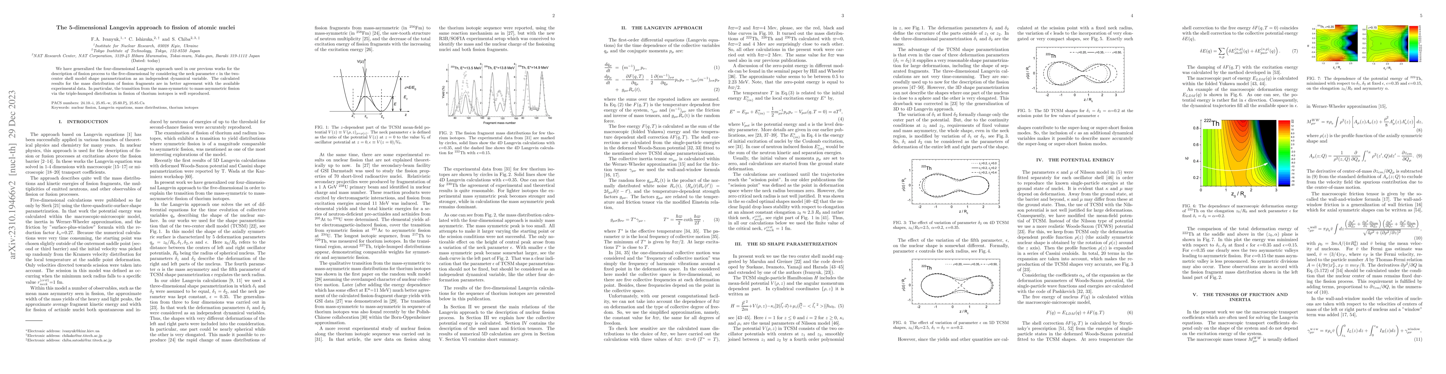 Thumbnail for The 5-dimensional Langevin approach to fission of atomic nuclei