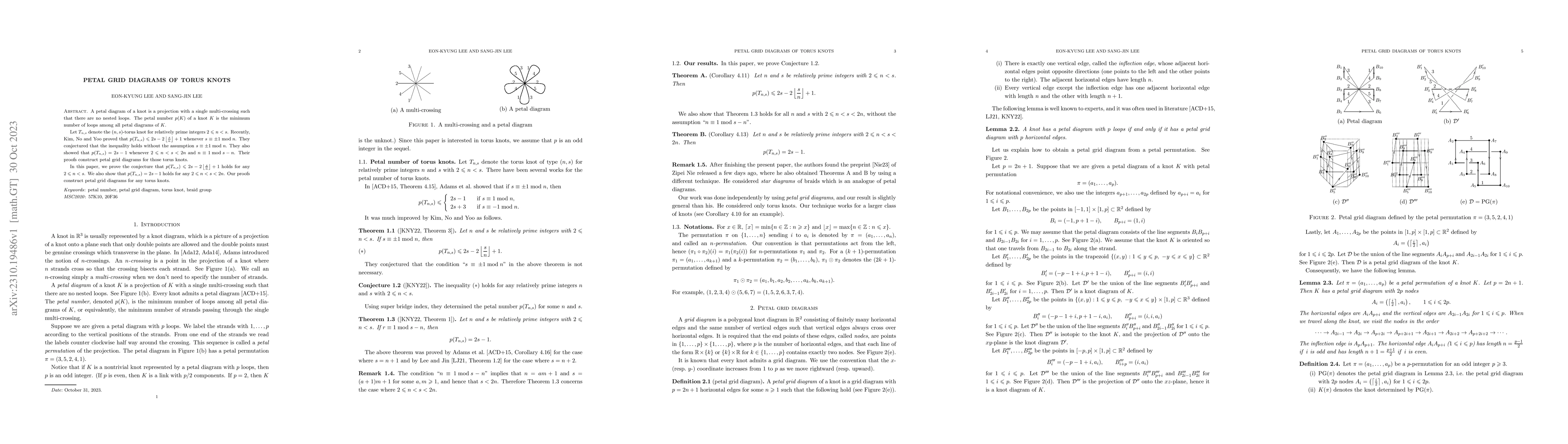 Thumbnail for Petal grid diagrams of torus knots