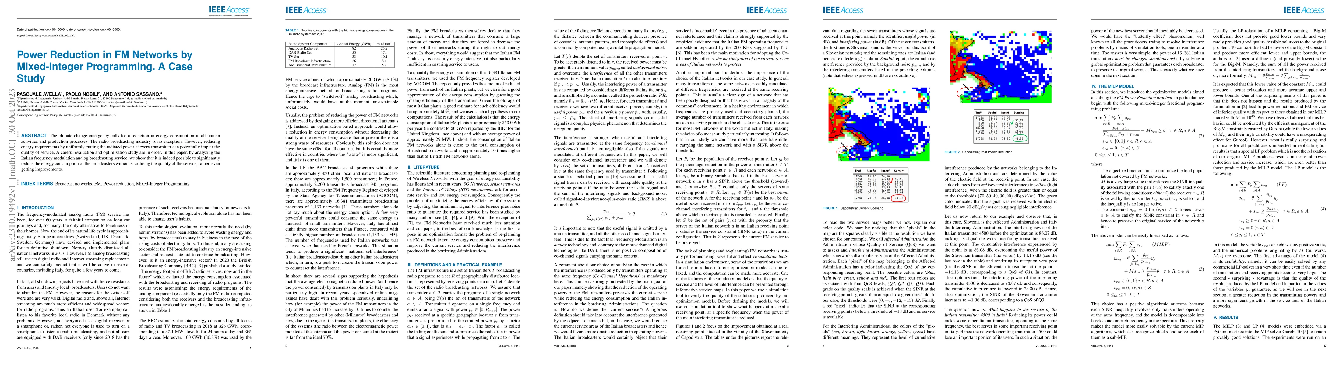 Thumbnail for Power Reduction in FM Networks by Mixed-Integer Programming. A Case
  Study