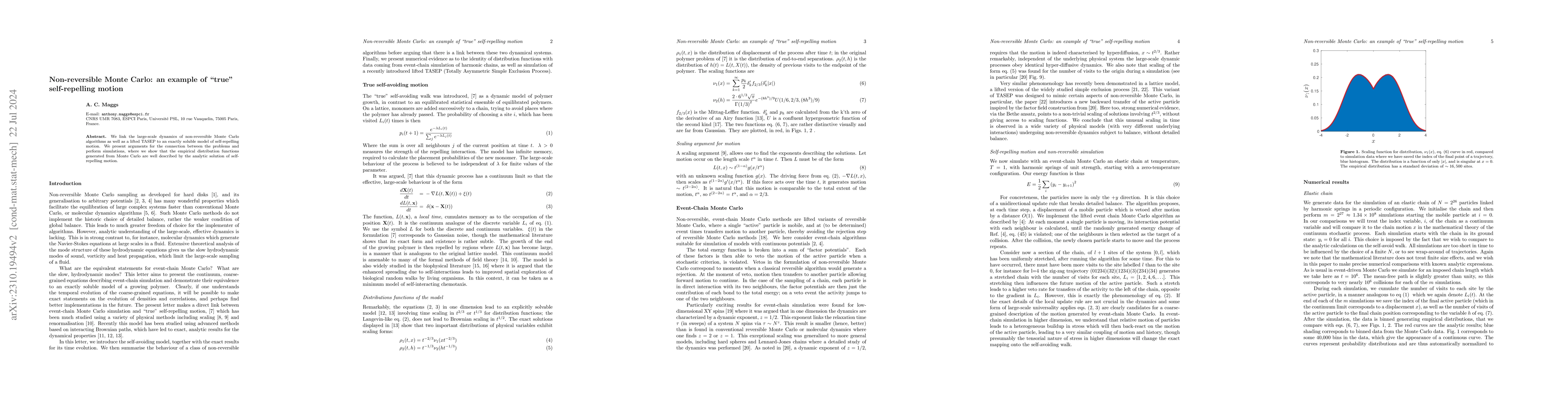 Thumbnail for Non-reversible Monte Carlo: an example of 'true' self-repelling motion