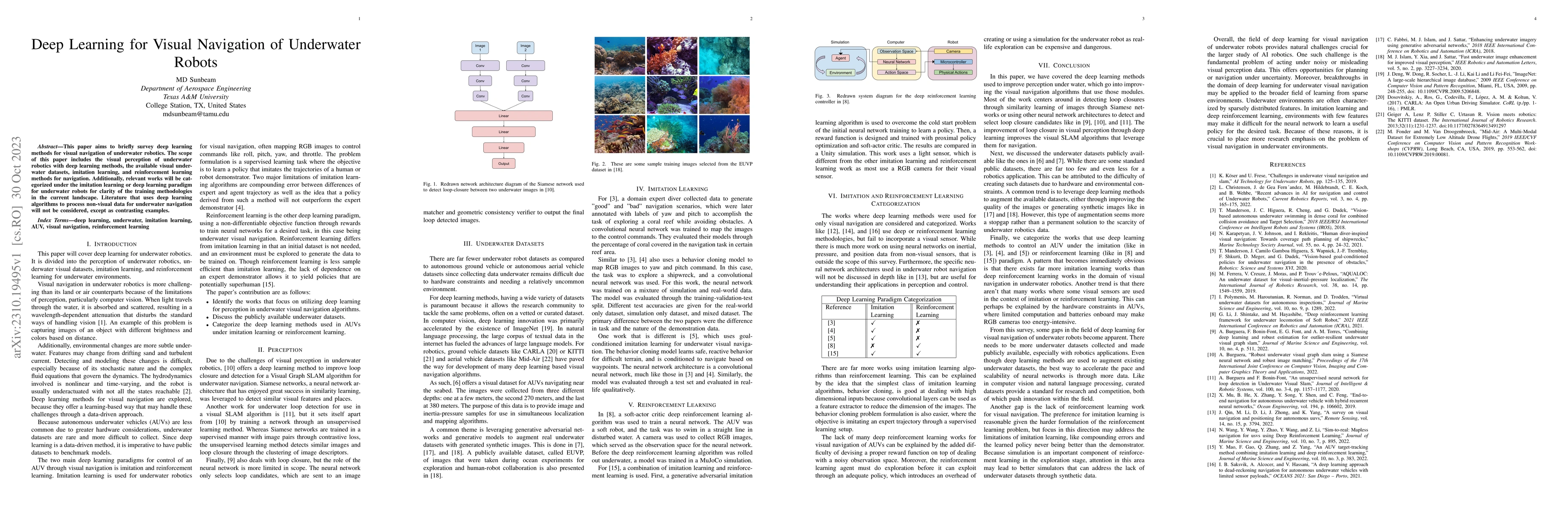 Thumbnail for Deep Learning for Visual Navigation of Underwater Robots