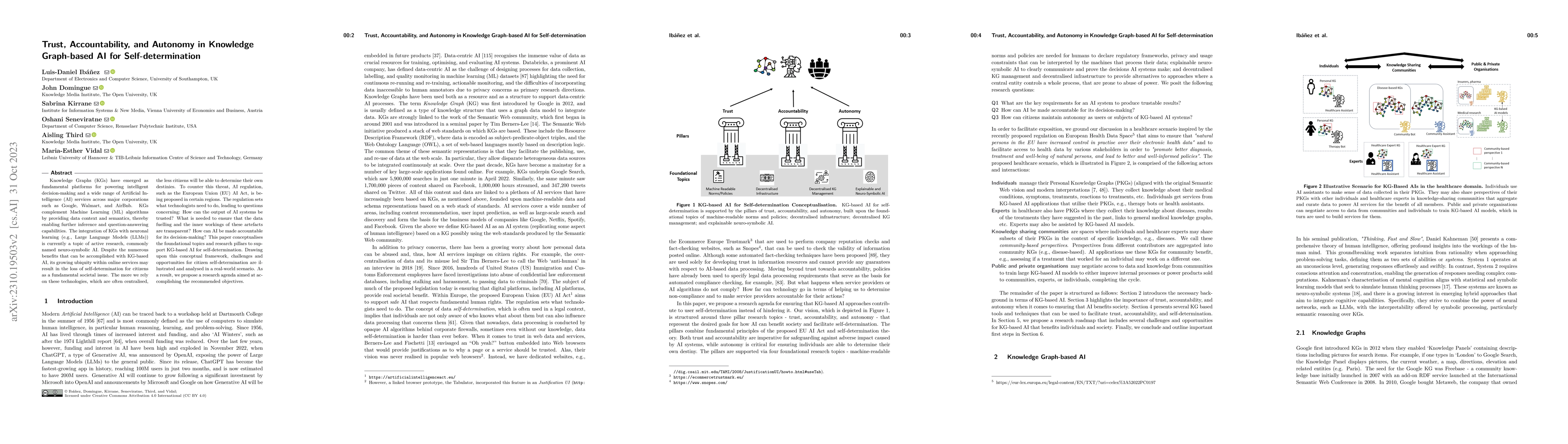 Thumbnail for Trust, Accountability, and Autonomy in Knowledge Graph-based AI for
  Self-determination