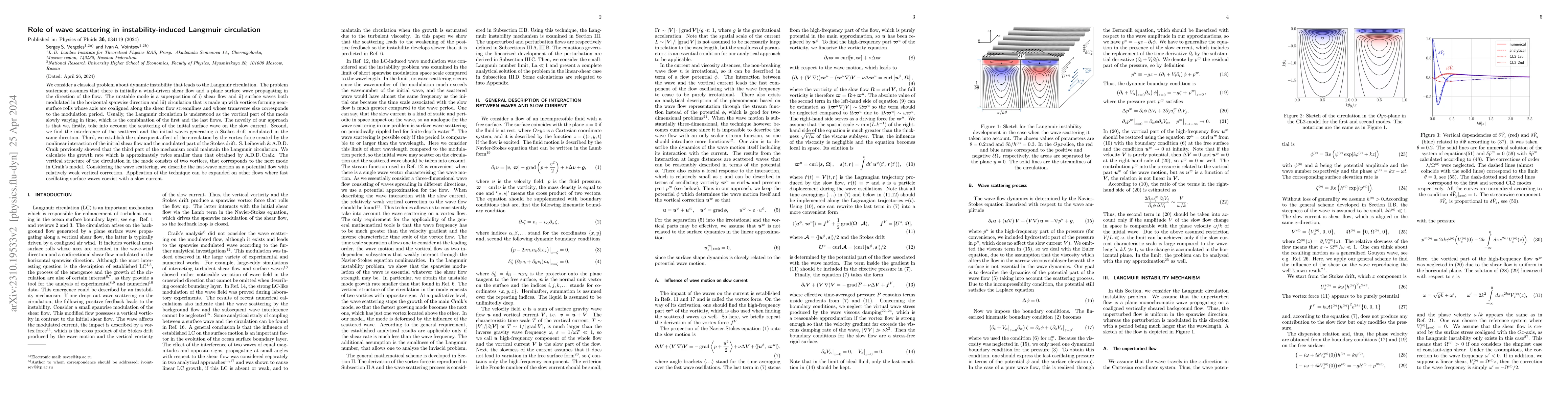 Thumbnail for Role of wave scattering in instability-induced Langmuir circulation