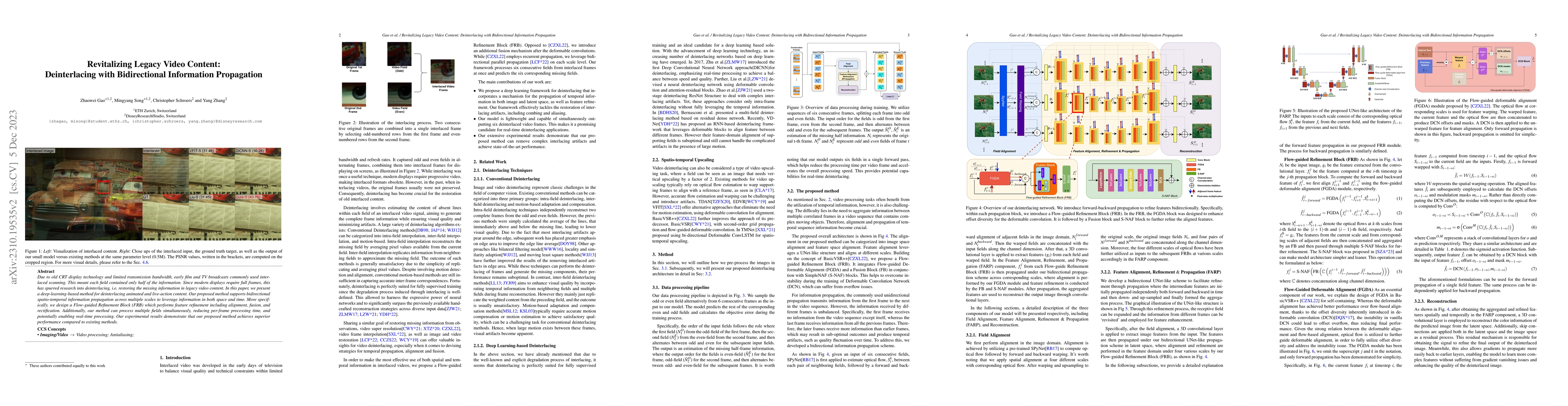 Thumbnail for Revitalizing Legacy Video Content: Deinterlacing with Bidirectional
  Information Propagation