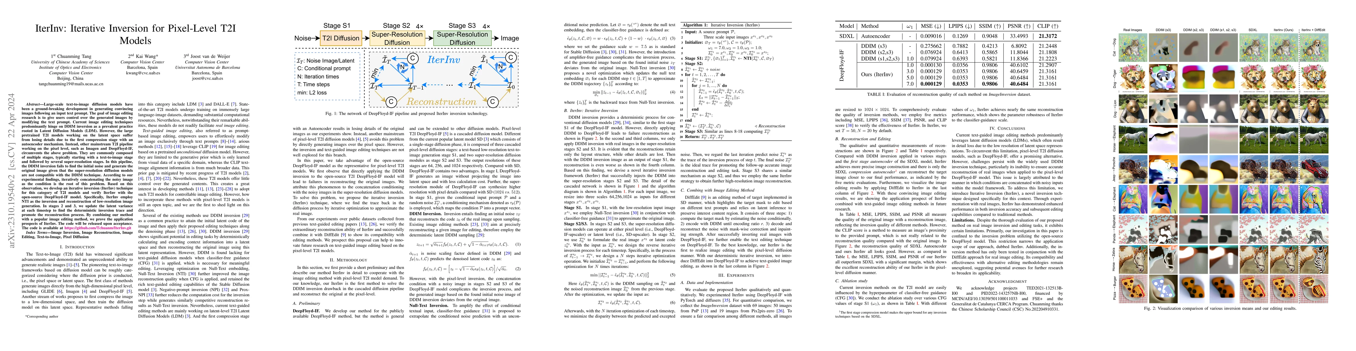 Thumbnail for IterInv: Iterative Inversion for Pixel-Level T2I Models