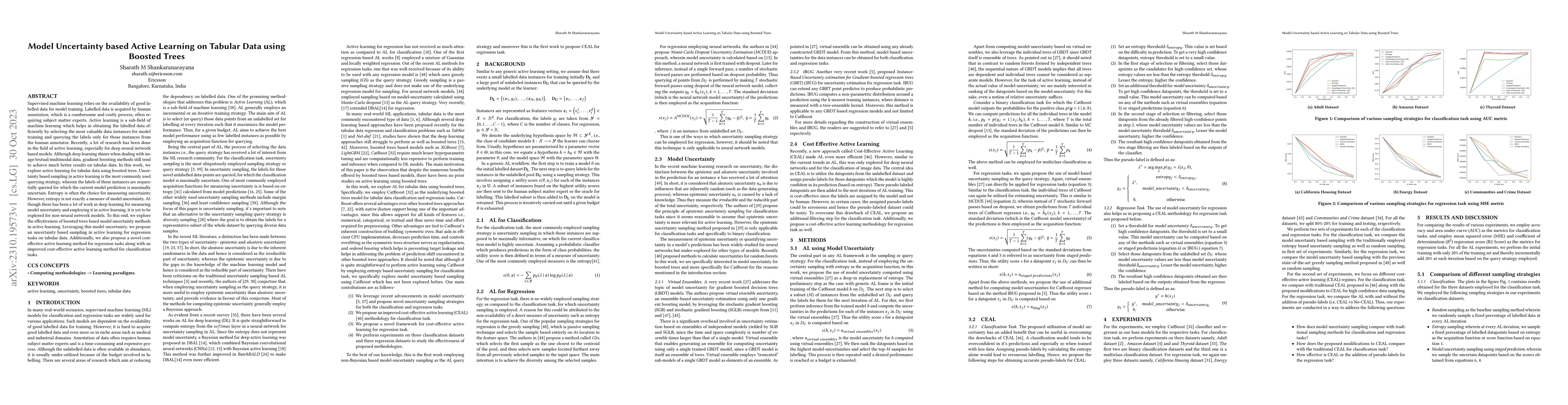 Thumbnail for Model Uncertainty based Active Learning on Tabular Data using Boosted
  Trees