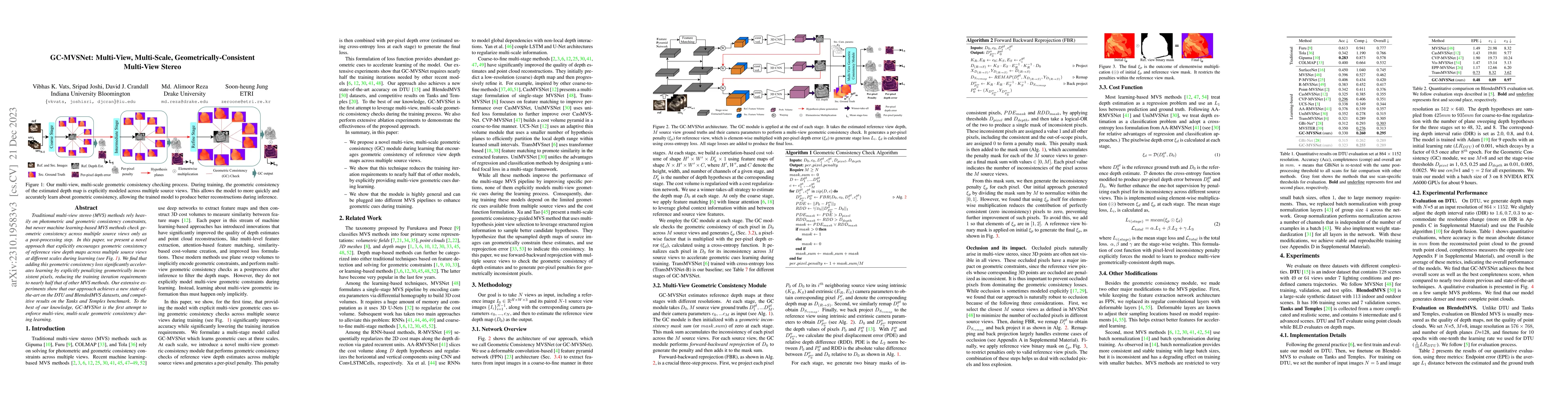 Thumbnail for GC-MVSNet: Multi-View, Multi-Scale, Geometrically-Consistent Multi-View
  Stereo