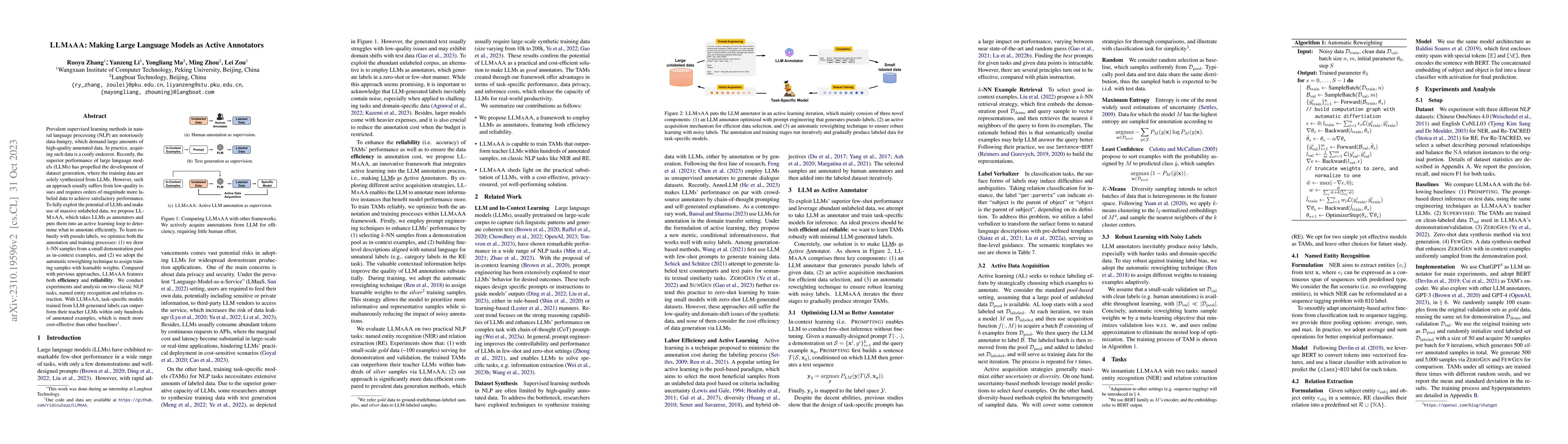 Thumbnail for LLMaAA: Making Large Language Models as Active Annotators