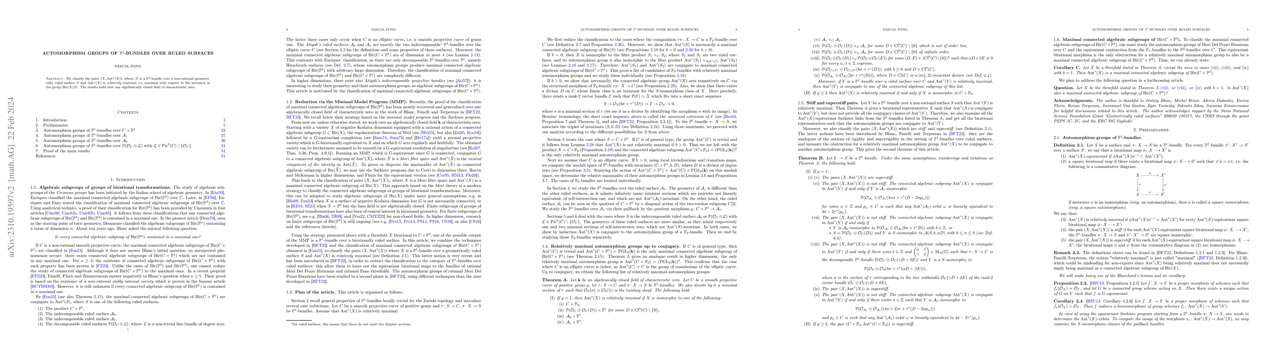 Thumbnail for Automorphism groups of $\mathbb{P}^1$-bundles over ruled surfaces