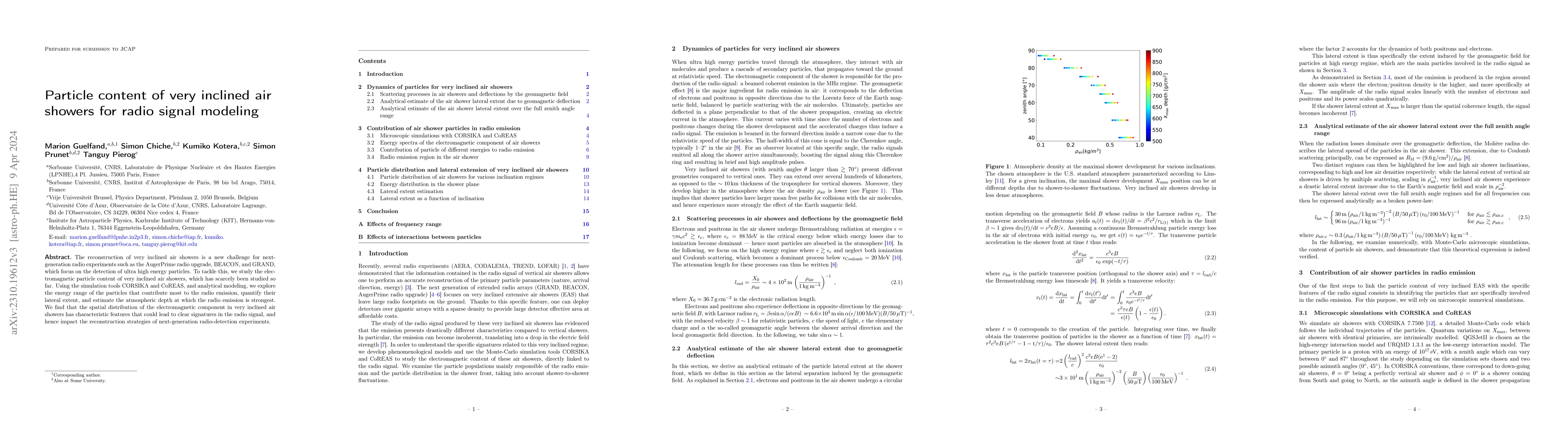 Thumbnail for Particle content of very inclined air showers for radio signal modeling