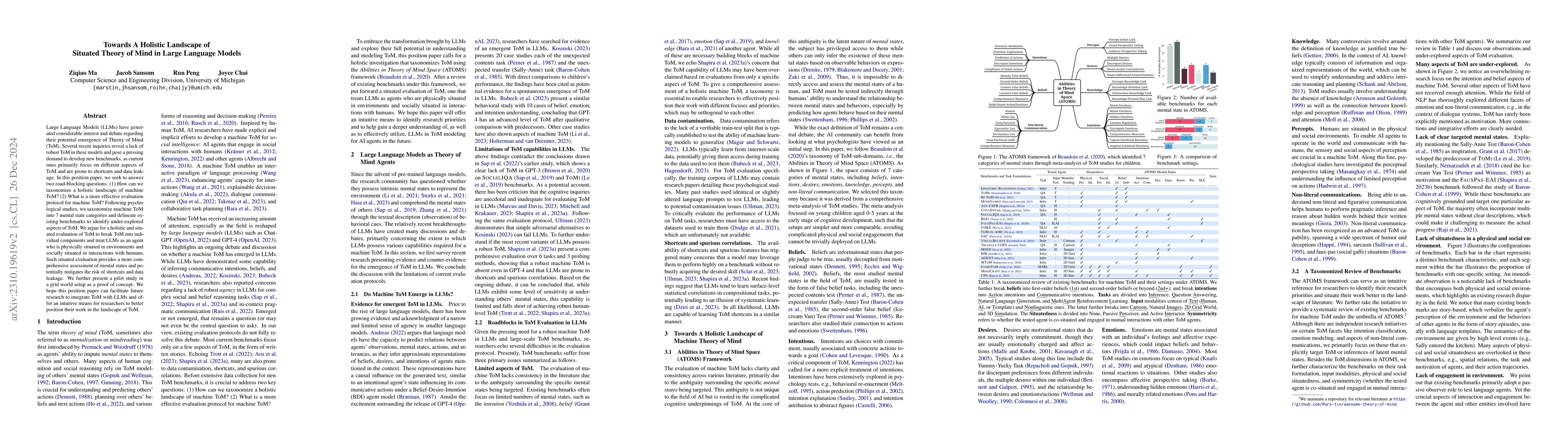 Thumbnail for Towards A Holistic Landscape of Situated Theory of Mind in Large
  Language Models