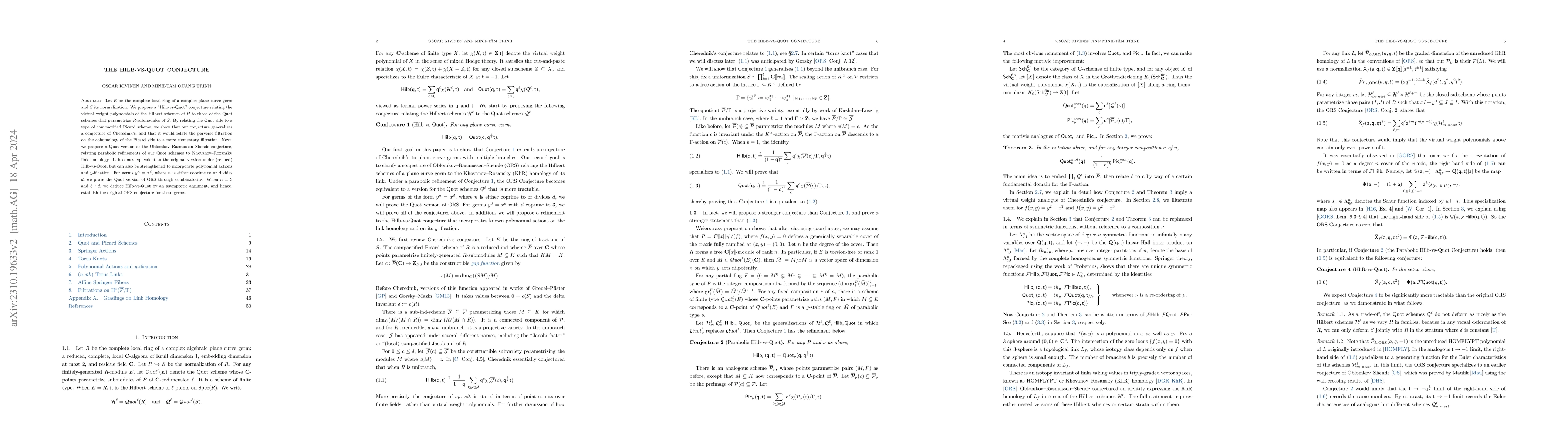 Thumbnail for The Hilb-vs-Quot Conjecture