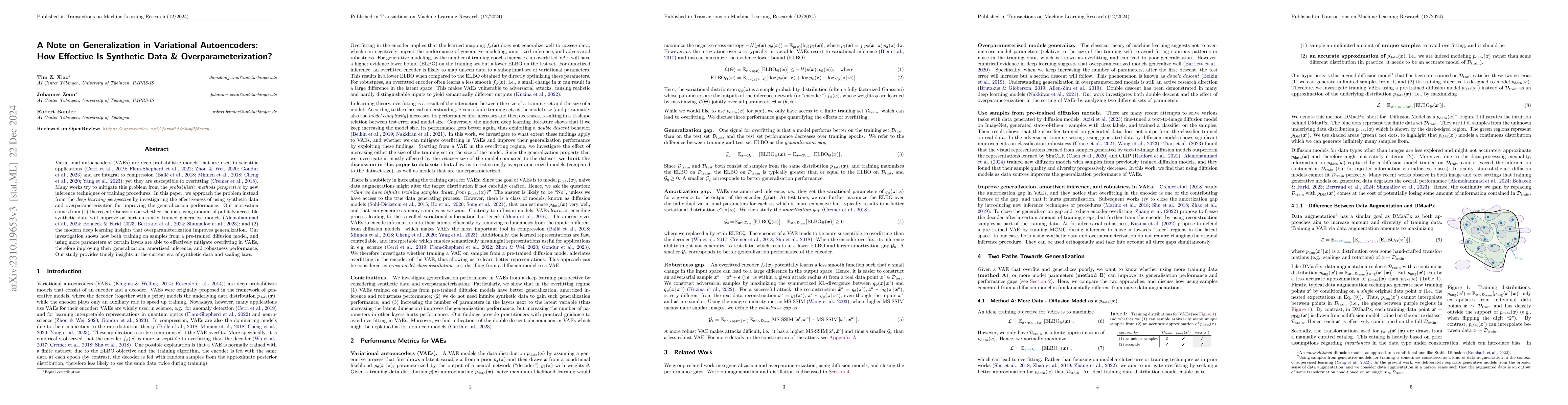 Thumbnail for Upgrading VAE Training With Unlimited Data Plans Provided by Diffusion
  Models