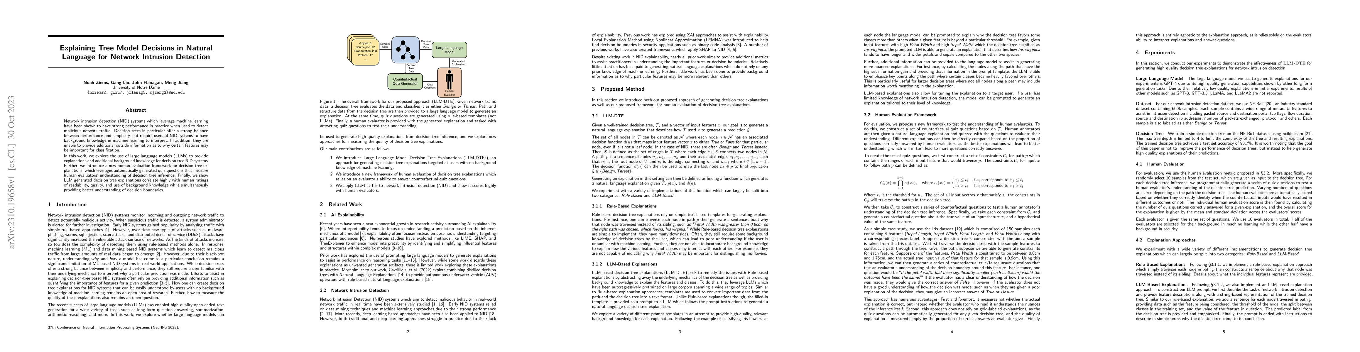 Thumbnail for Explaining Tree Model Decisions in Natural Language for Network
  Intrusion Detection