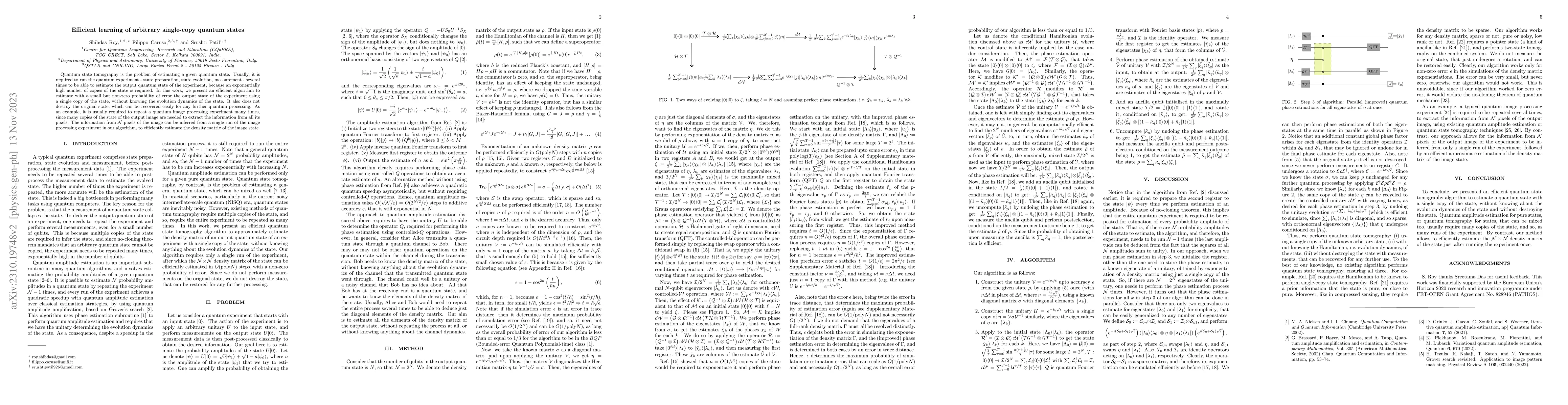 Thumbnail for Efficient learning of arbitrary single-copy quantum states