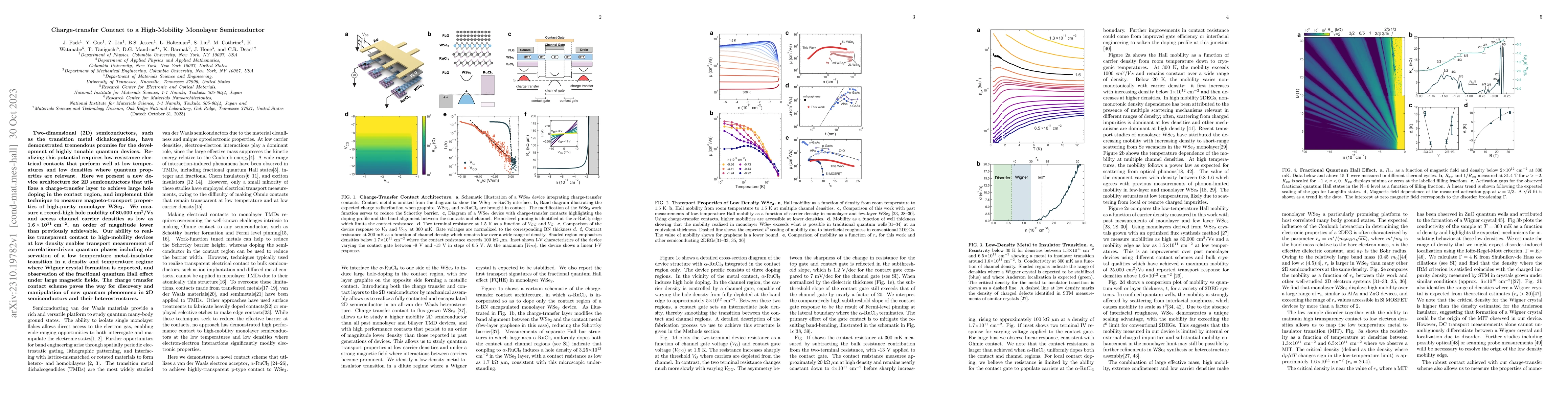 Thumbnail for Charge-transfer Contact to a High-Mobility Monolayer Semiconductor