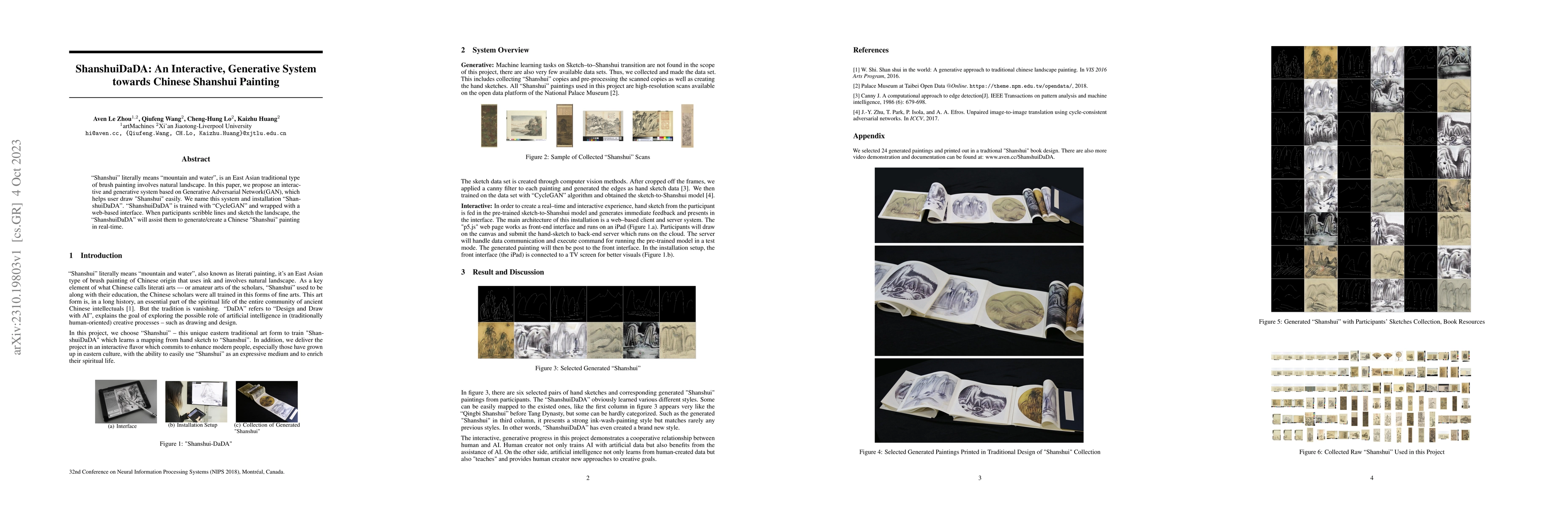 Thumbnail for ShanshuiDaDA: An Interactive, Generative System towards Chinese Shanshui
  Painting