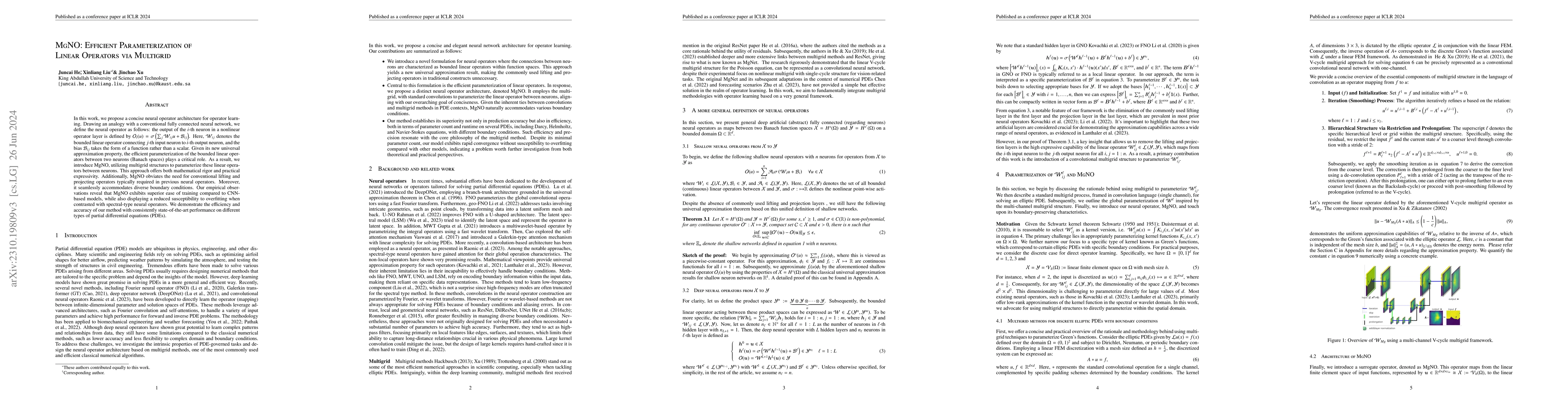 Thumbnail for MgNO: Efficient Parameterization of Linear Operators via Multigrid