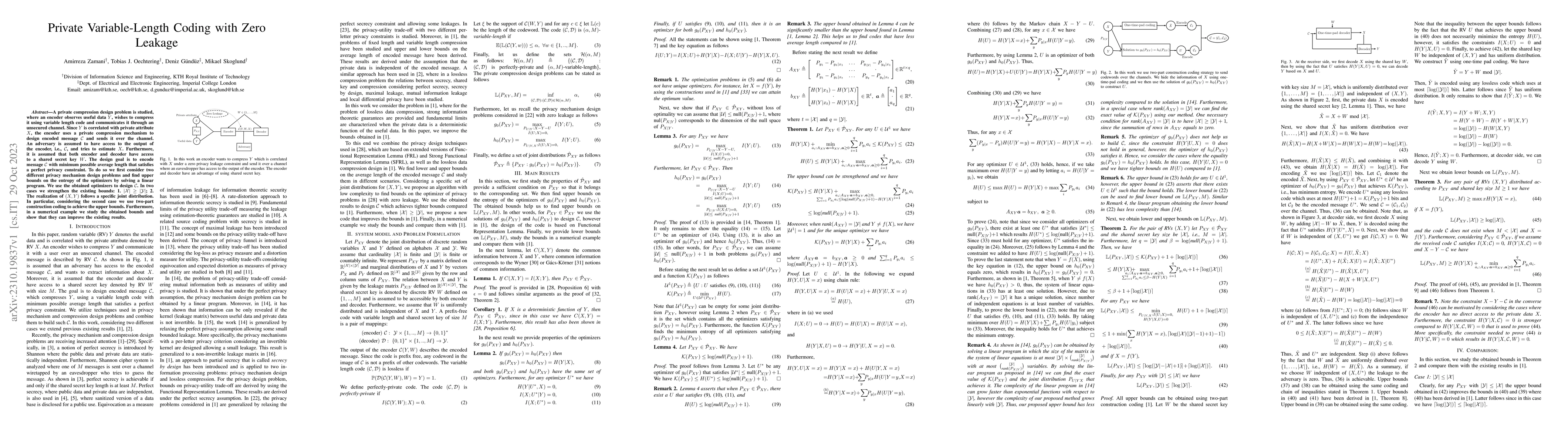 Thumbnail for Private Variable-Length Coding with Zero Leakage