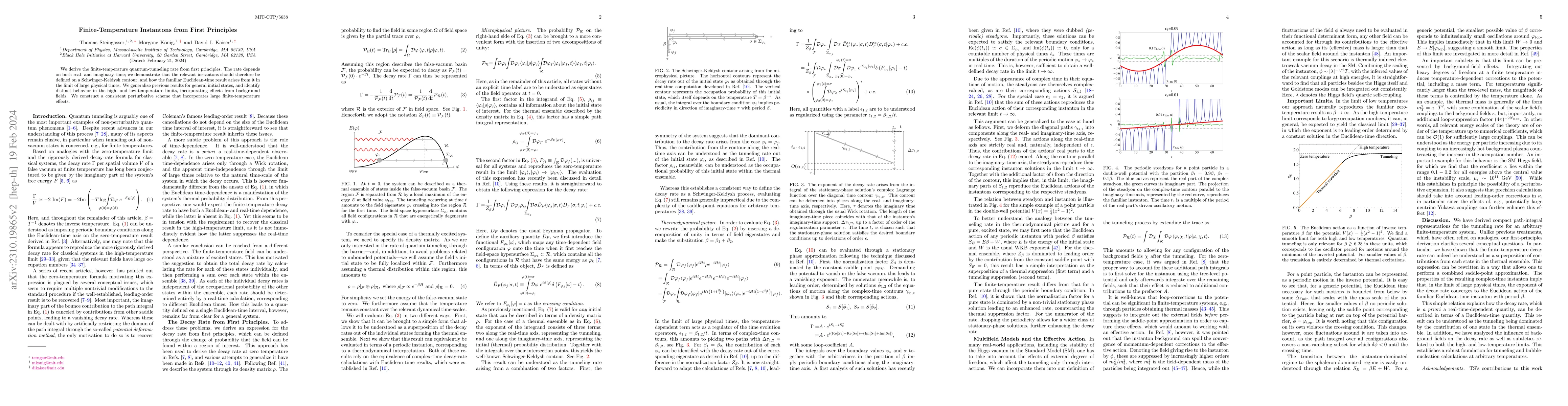 Thumbnail for Finite-Temperature Instantons from First Principles