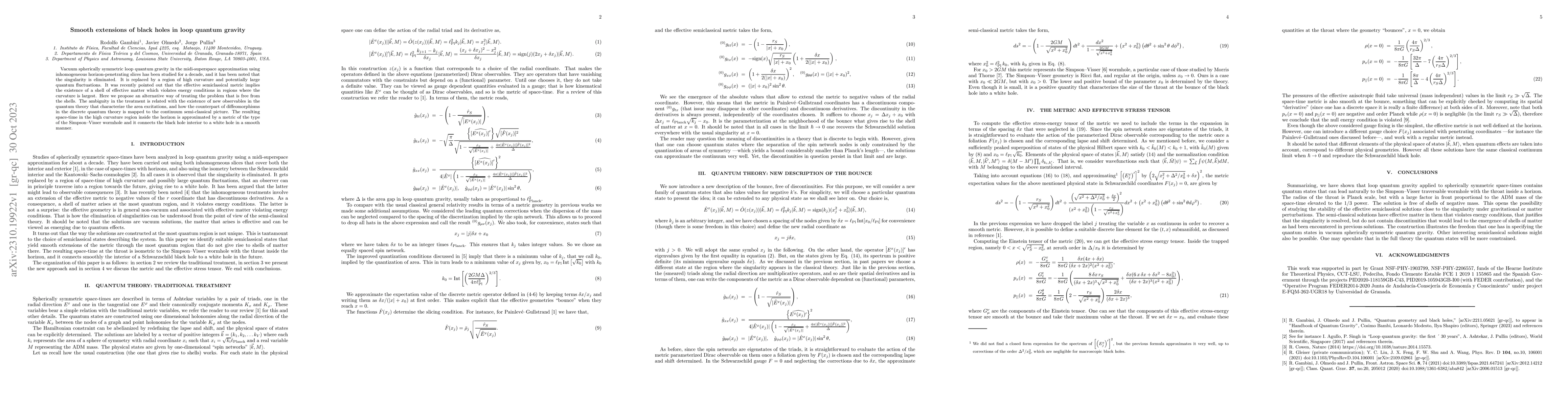 Thumbnail for Smooth extensions of black holes in loop quantum gravity