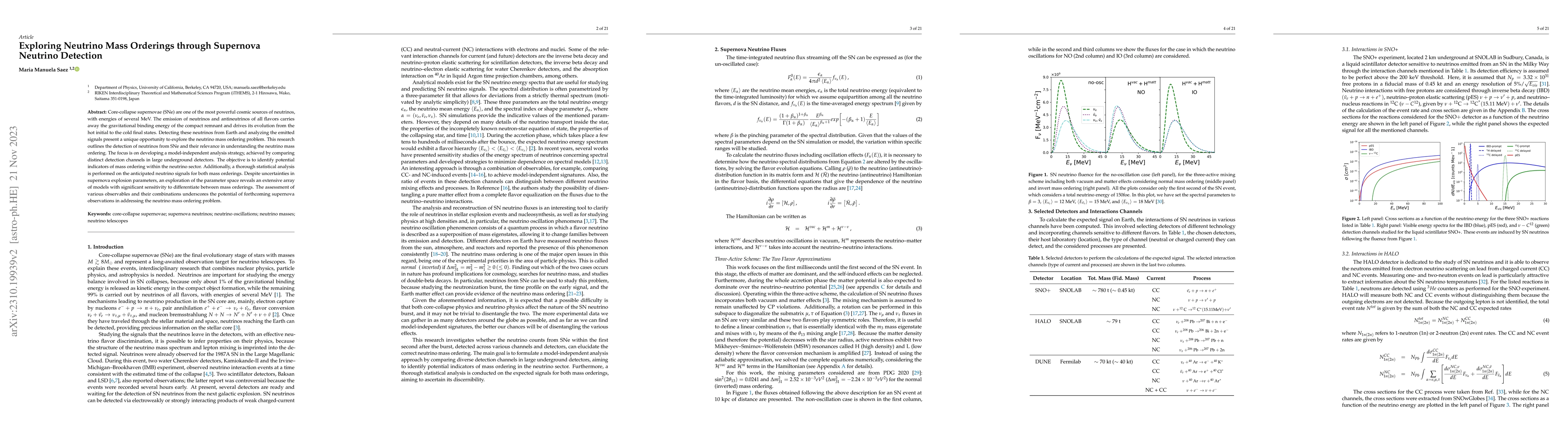 Thumbnail for Exploring Neutrino Mass Orderings through Supernova Neutrino Detection