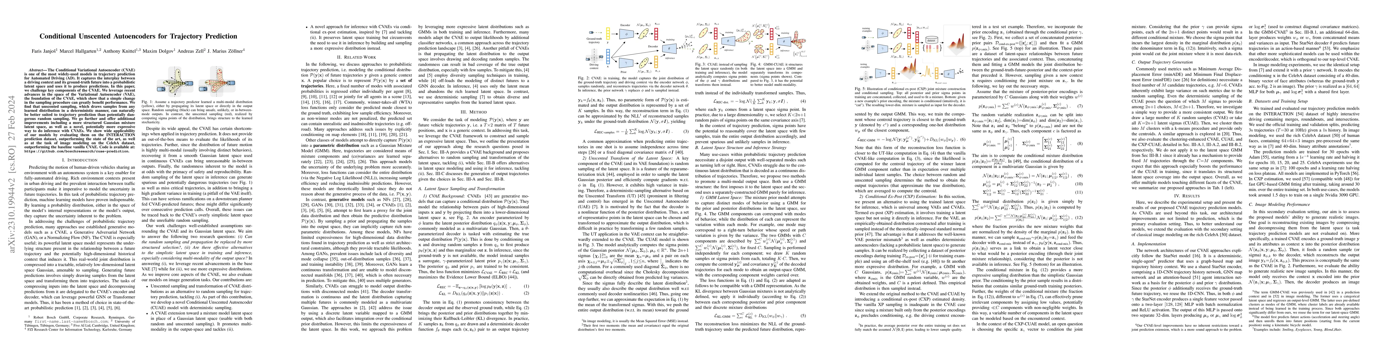 Thumbnail for Conditional Unscented Autoencoders for Trajectory Prediction