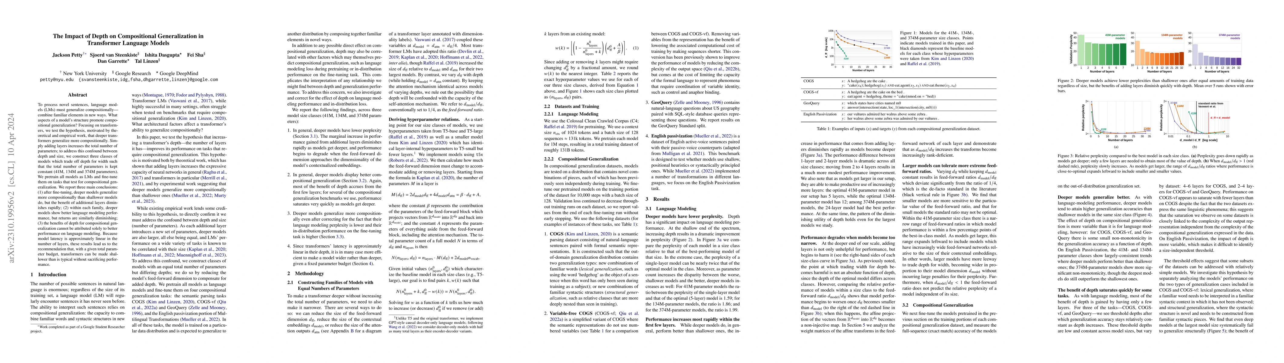 Thumbnail for The Impact of Depth on Compositional Generalization in Transformer
  Language Models