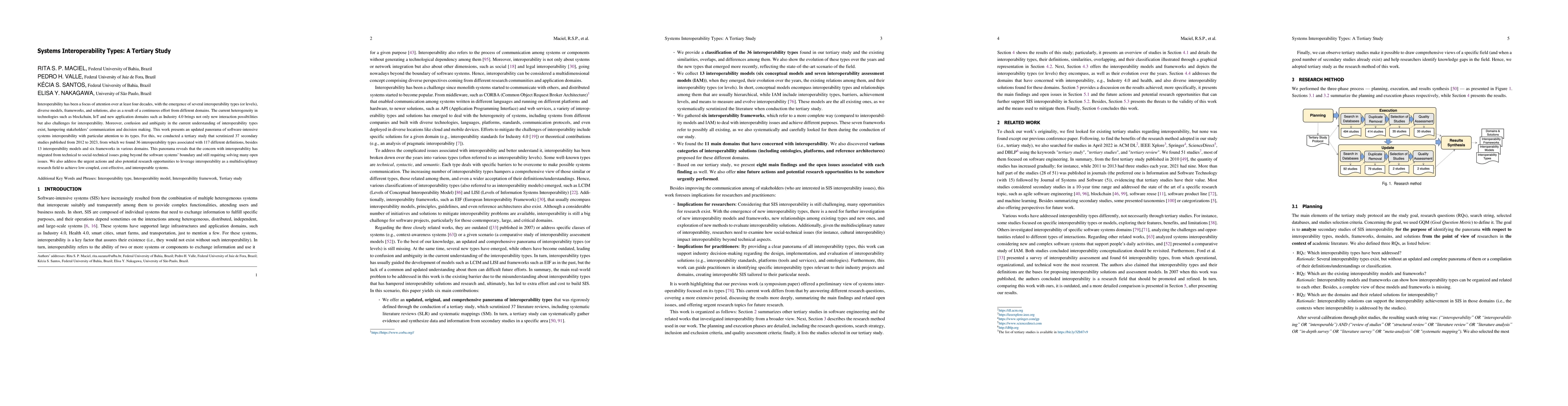 Thumbnail for Systems Interoperability Types: A Tertiary Study