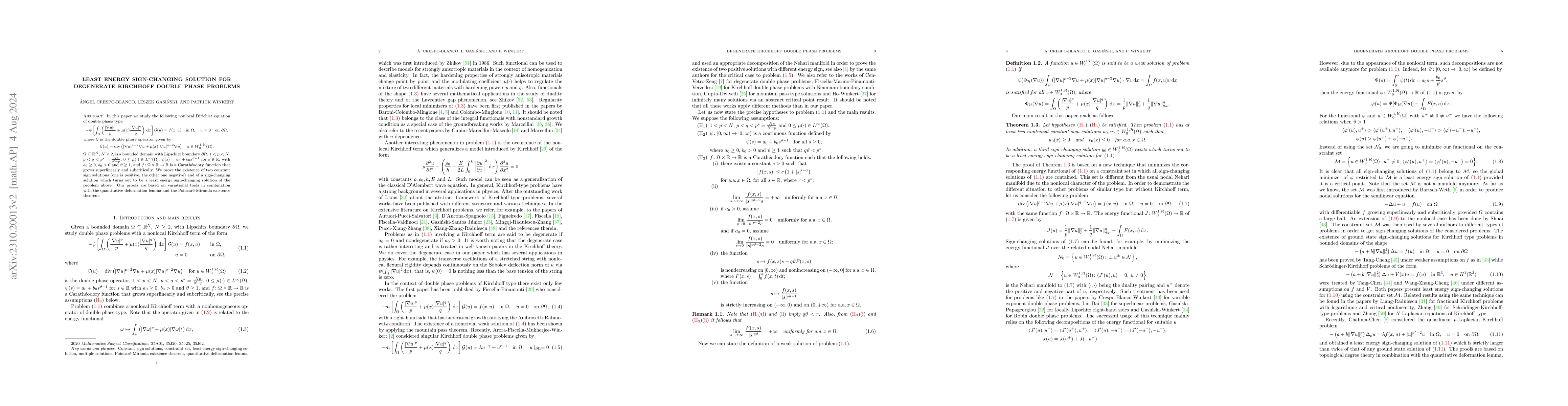 Thumbnail for Least energy sign-changing solution for degenerate Kirchhoff double
  phase problems