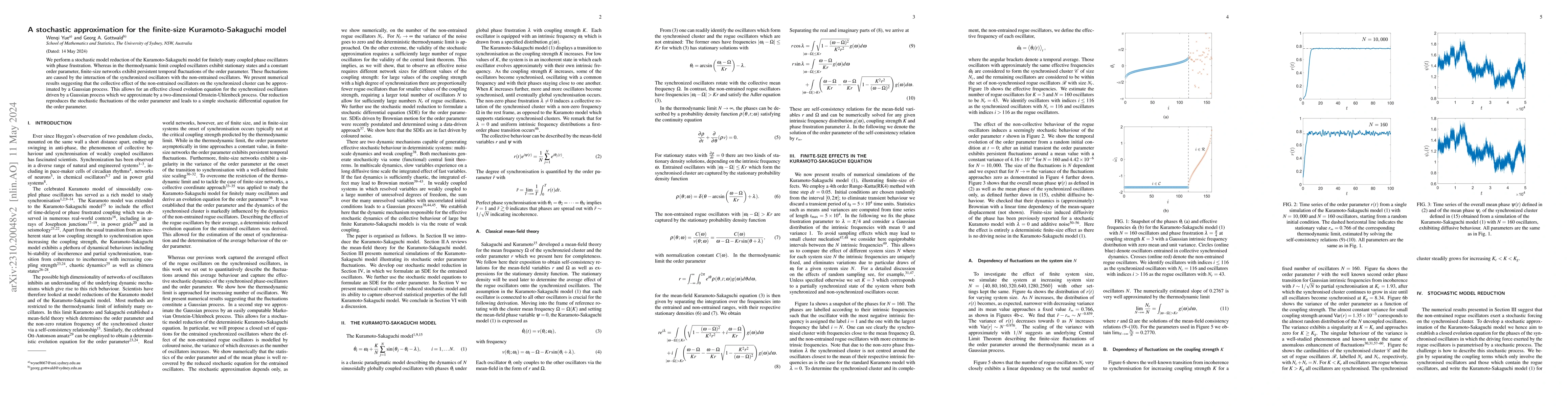 Thumbnail for A stochastic approximation for the finite-size Kuramoto-Sakaguchi model