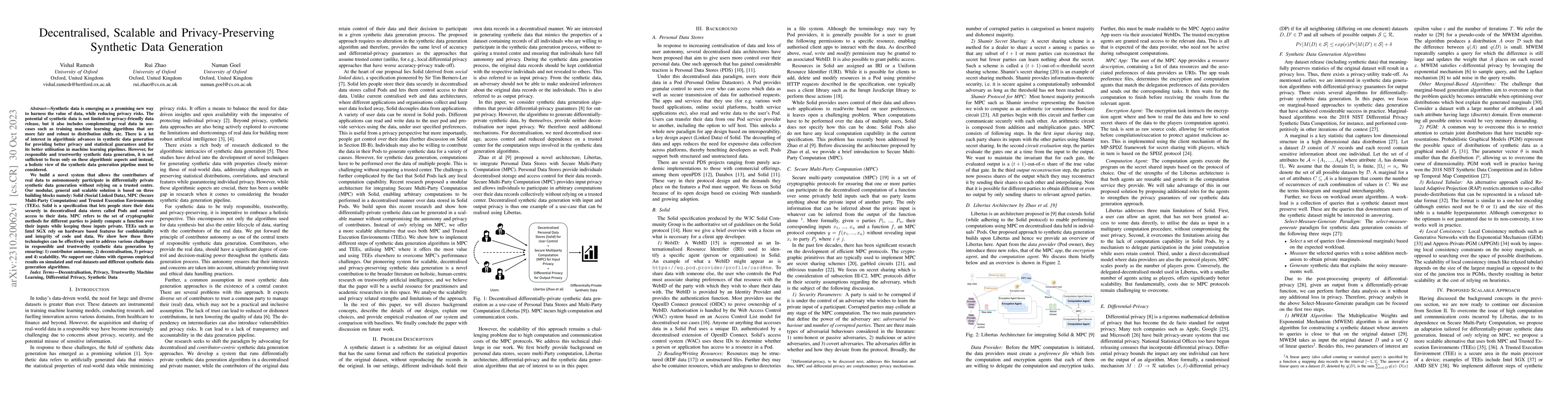 Thumbnail for Decentralised, Scalable and Privacy-Preserving Synthetic Data Generation