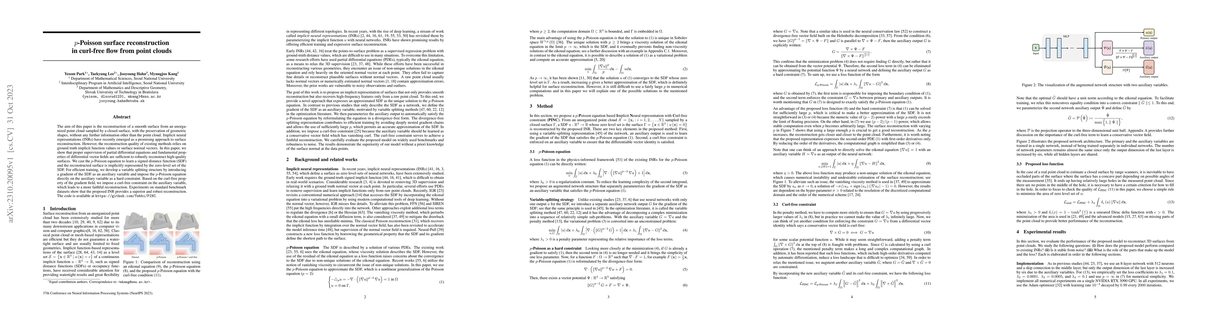 Thumbnail for $p$-Poisson surface reconstruction in curl-free flow from point clouds