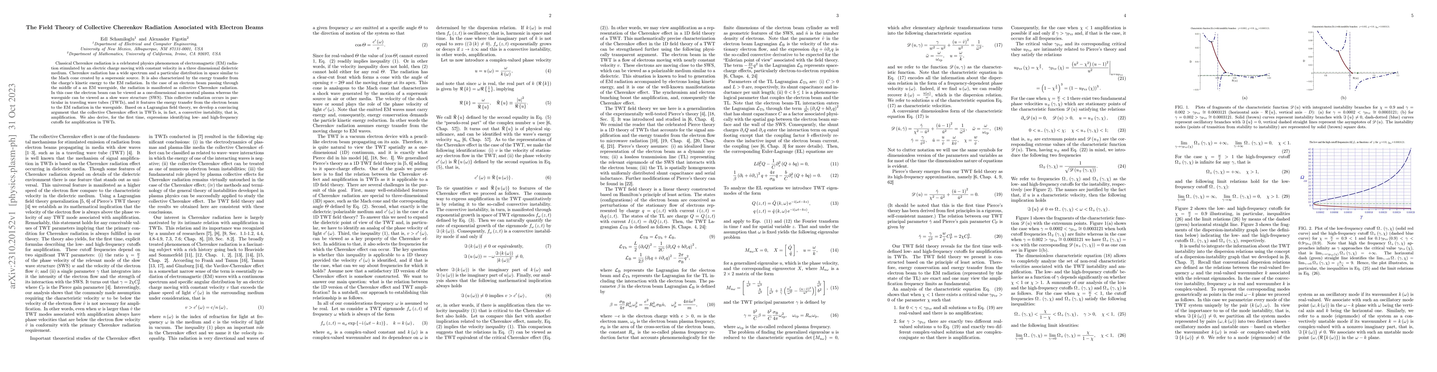 Thumbnail for The Field Theory of Collective Cherenkov Radiation Associated with
  Electron Beams